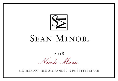 2018 Nicole Marie Red Blend, Sean Minor Vineyards, Napa County