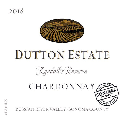 2018 Kyndall's Reserve Chardonnay, Dutton Estate, Sebastopol